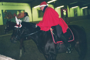 Vom Reiterstübchen aus konnte man die Vorführungen der Reitschüler bestaunen.