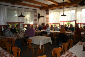 in gemütlicher Runde...