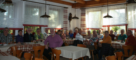 Gut besucht - unsere Fischpartie beim "Hoosn"