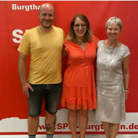 die neu gewählte Vorstandschaft (v.l.n.r): David Schröder (Stellvertreter), Nadine Aigner (Vorsitzende), Karin Gätschenberger-Bahler (Stellvertreterin)